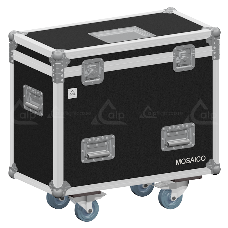 <tc><transcy>ALP FLIGHT CASES 2X PROLIGHTS MOSAICO - ROULETTES</transcy></tc>