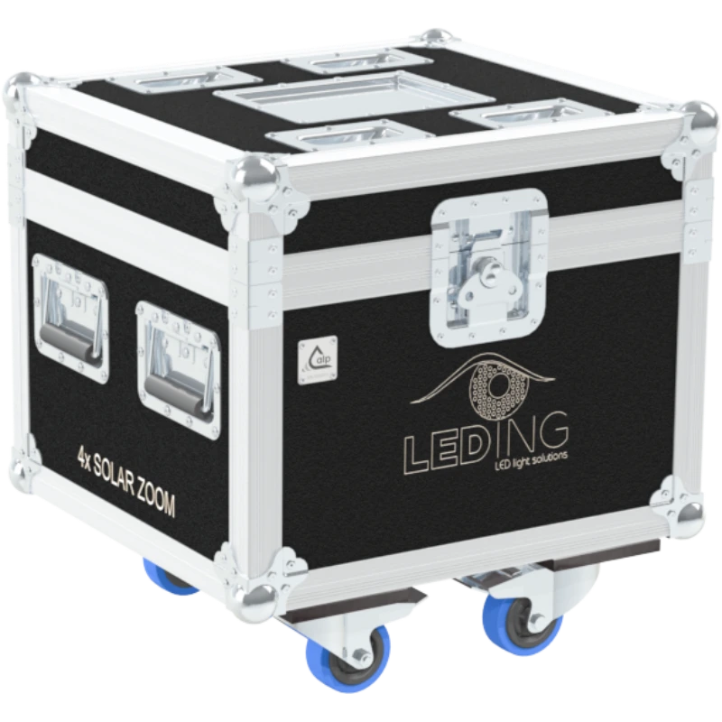 ALP FLIGHT CASES 4X LEDING SOLAR ZOOM RGBW