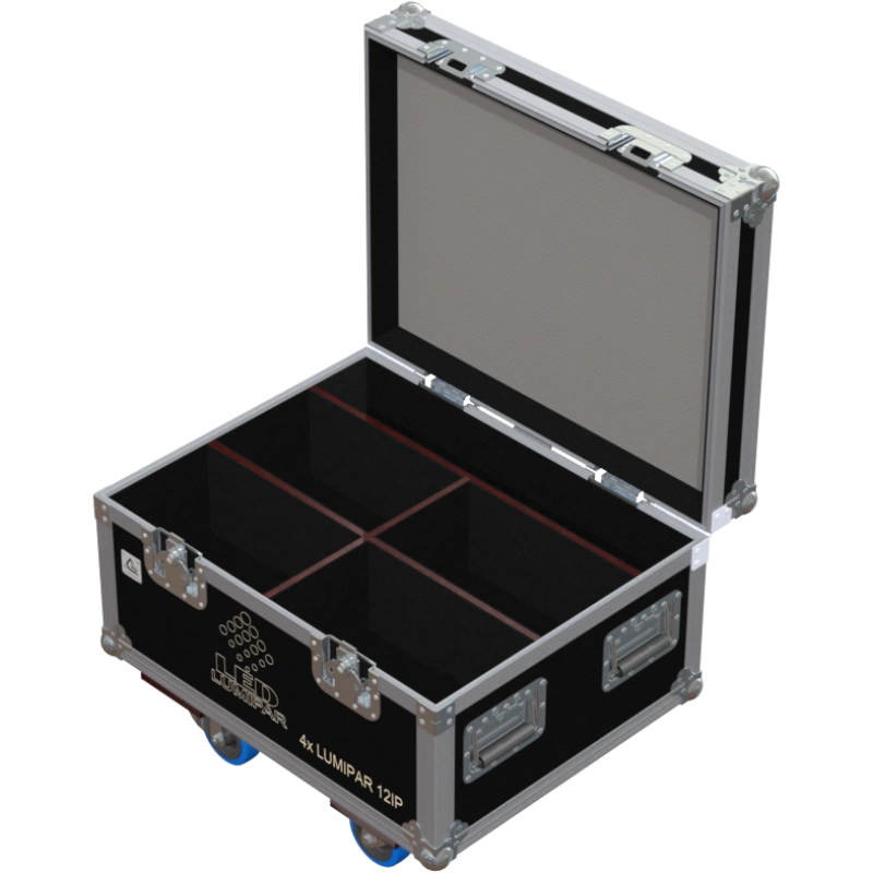 ALP FLIGHT CASES 4X LUMIPAR 12IP