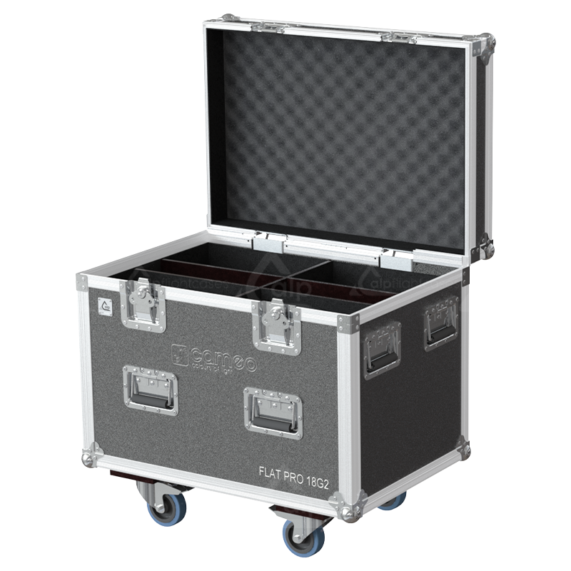 ALP FLIGHT CASES 4X CAMEO FLAT PRO® 18 G2 - WHEELS