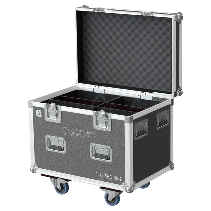 <tc><transcy>ALP FLIGHT CASES 4X CAMEO FLAT PRO® 18 G2 - ROULETTES</transcy></tc>