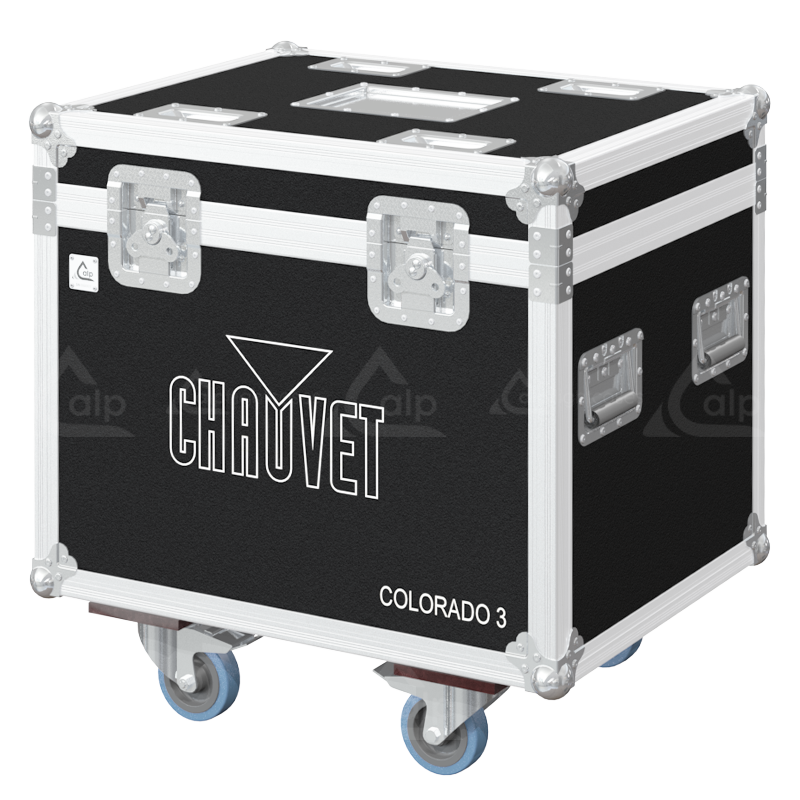 ALP FLIGHT CASES 4X CHAUVET COLORADO 3 SOLO - WHEELS