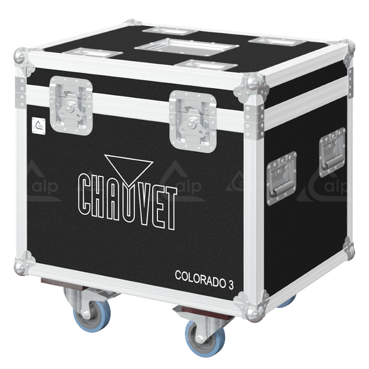 ALP FLIGHT CASES 4X CHAUVET COLORADO 3 SOLO - WHEELS