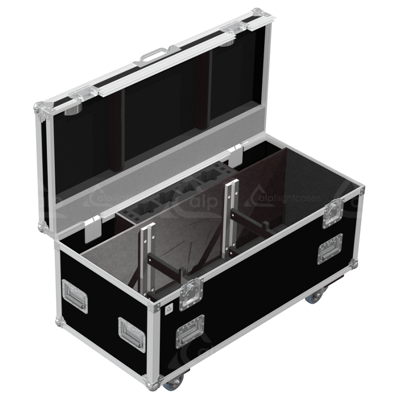 ALP FLIGHT CASES 2X PORTMAN S-TRIBE - WHEELS