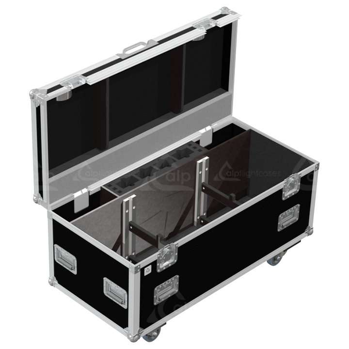 ALP FLIGHT CASES 2X PORTMAN S-TRIBE - WHEELS