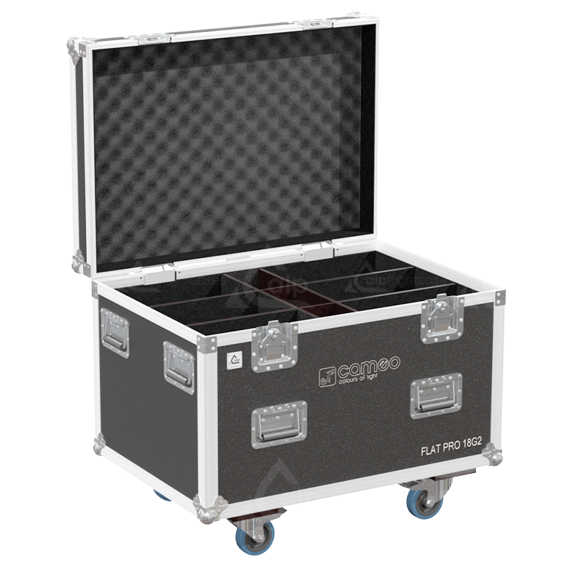 ALP FLIGHT CASES 6X CAMEO FLAT PRO® 18 G2 - WHEELS