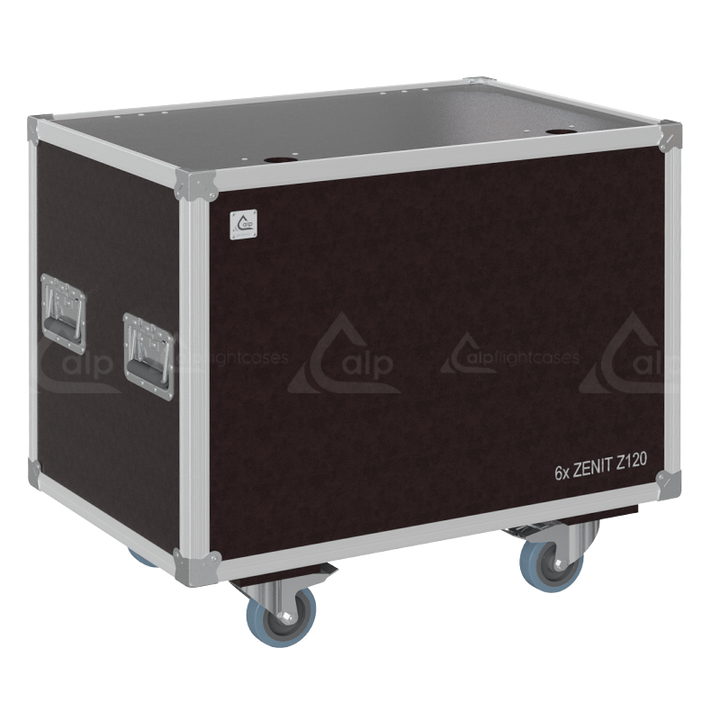 ALP FLIGHT CASES SPEEDY-BOX, 6X CAMEO ZENIT® Z120 - WHEELS