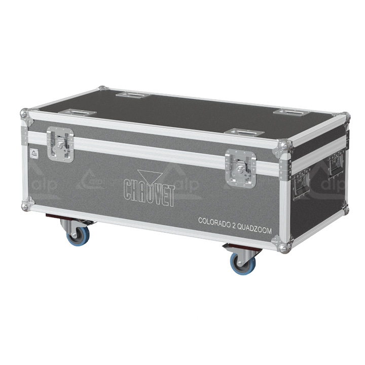 ALP FLIGHT CASES 8X CHAUVET COLORADO 2 QUAD ZOOM - WHEELS