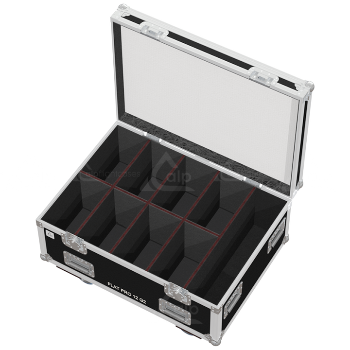 ALP FLIGHT CASES 8X CAMEO FLAT PRO® 12 G2 - WHEELS