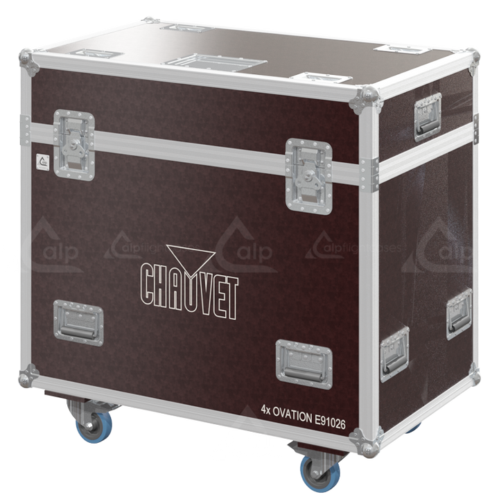 <tc><transcy>ALP FLIGHT CASES  4X CHAUVET OVATION E91026 - ROULETTES</transcy></tc>