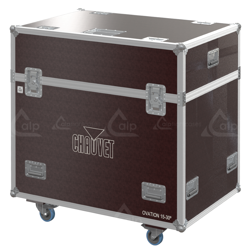 ALP FLIGHT CASES 6X CHAUVET OVATION 15°–30° - WHEELS