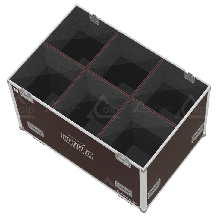 <tc><transcy>ALP FLIGHT CASES  6X CHAUVET OVATION 15°–30° - ROULETTES</transcy></tc>