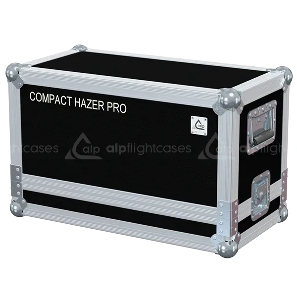 ALP FLIGHT CASES front view of Martin JEM Compact Hazer Pro flight case with heavy-duty touring hardware