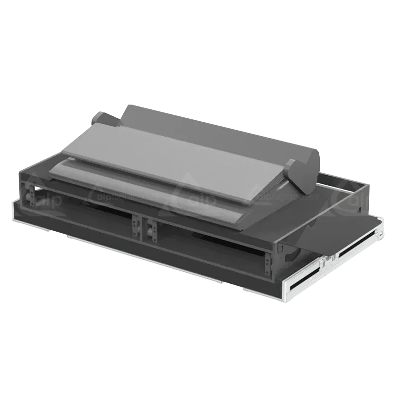 GRANDMA3 LIGHT SERIE II - WHEELS FLIGHT CASE LATERAL SIDE VIEW BACK