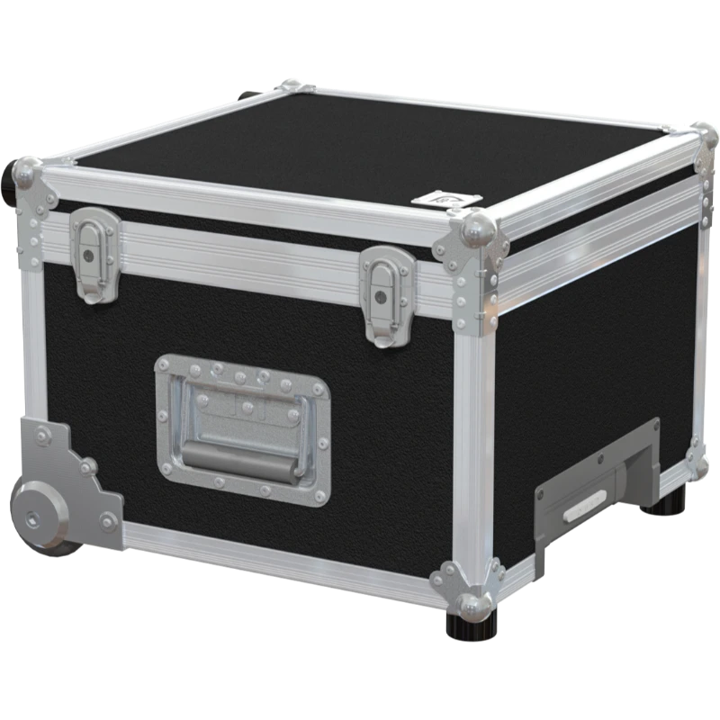 Front view of the professional Multicase PRO 380x380x220mm with trolley by ALP Flight Cases