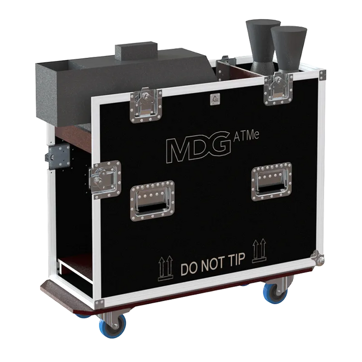 MDG Atmosphere APS / ME2 generator and dual H900 gas bottles stored in ALP flight case with custom CNC foam protection