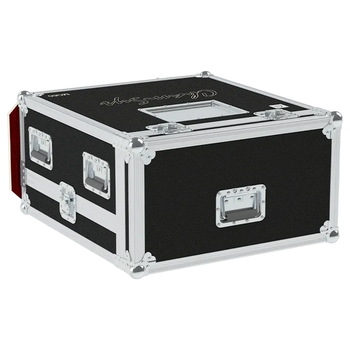 CHAMSYS MQ60 + DISPLAY - WHEELS TOP SIDE VIEW FLIGHT CASE