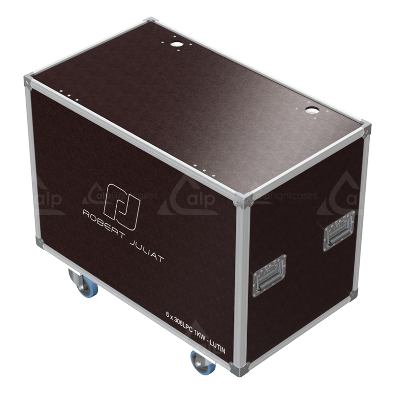 <tc><transcy>ALP FLIGHT CASES SPEEDY-BOX 6X ROBERT JULIAT 306LF - ROULETTES</transcy></tc>