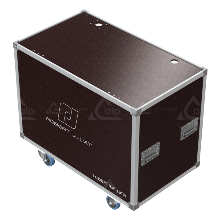 <tc><transcy>ALP FLIGHT CASES SPEEDY-BOX 6X ROBERT JULIAT 306LF - ROULETTES</transcy></tc>