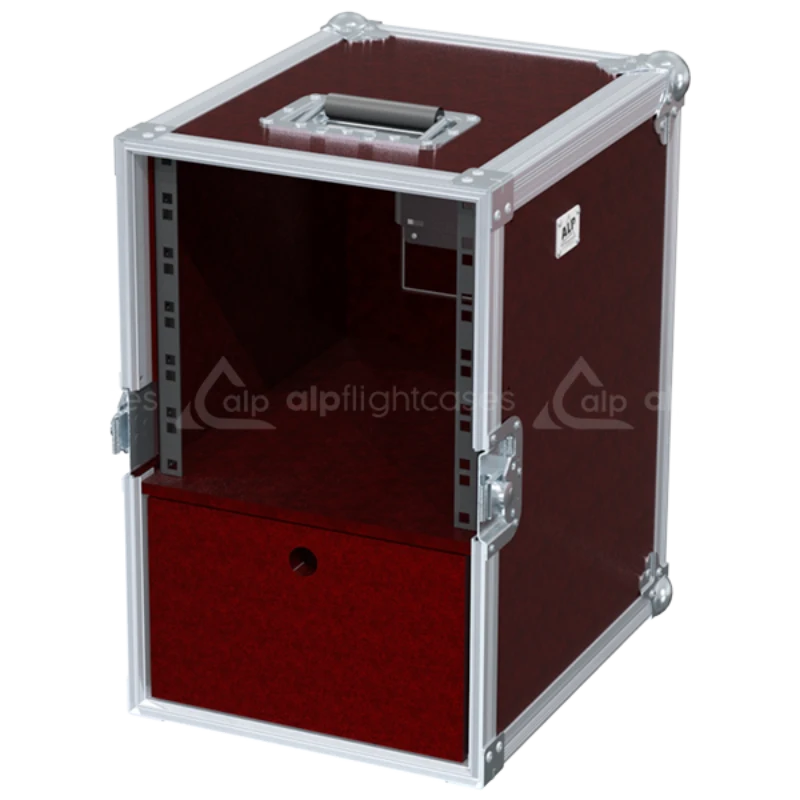 ALP FLIGHT CASES RACK 1D STD 10" + 4U DRAWER