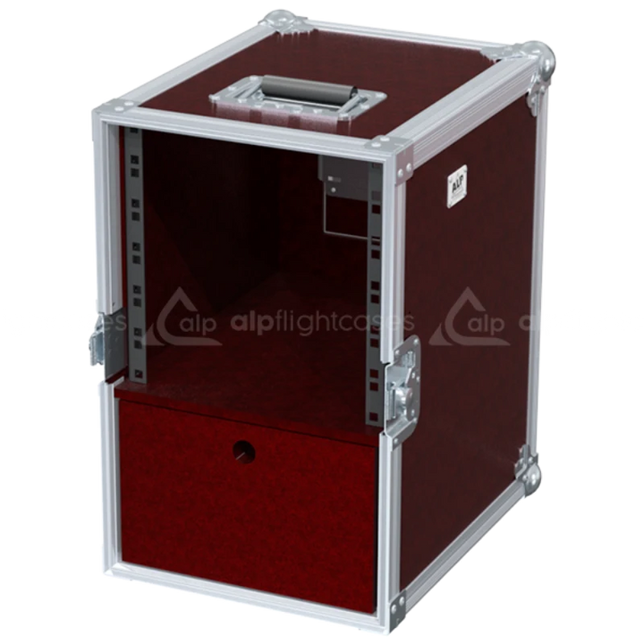 ALP FLIGHT CASES RACK 1D STD 10" + 4U DRAWER