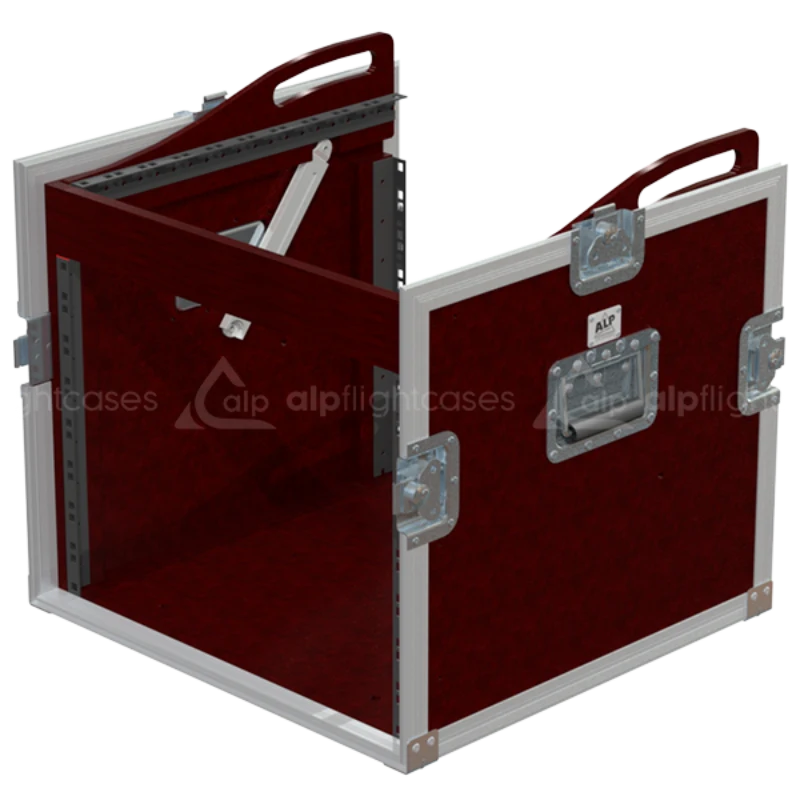 ALP FLIGHT CASES RACK 3D STD 19" 8U 10U-UP/DOWN