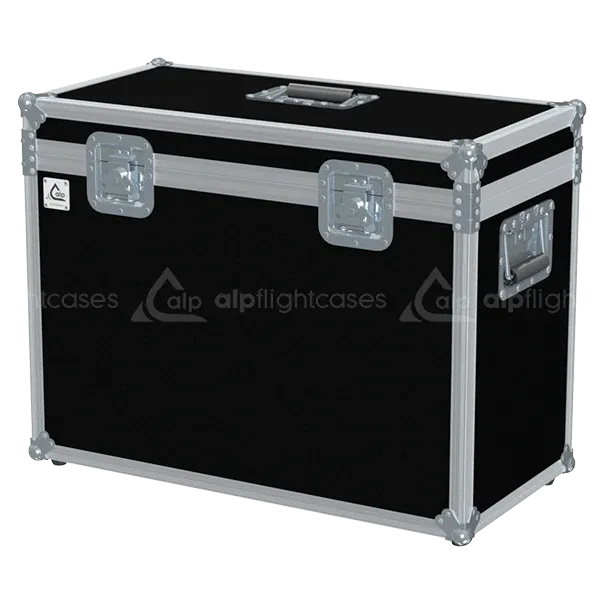 ALP FLIGHT CASES front view of Rosco Vapour fog machine flight case with heavy-duty 10mm birch plywood and recessed touring hardware