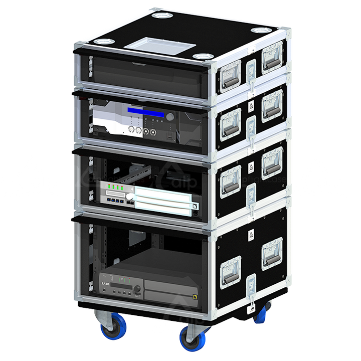 ALP FLIGHT CASES LATERAL SLIDE & SLAM RACK 19" 10U 600P AJUSTABLE