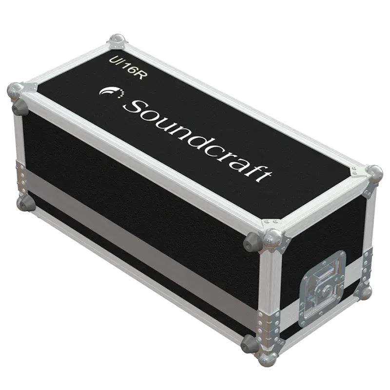 SOUNDCRAFT Ui16 LATERAL SIDE VIEW FLIGHT CASE