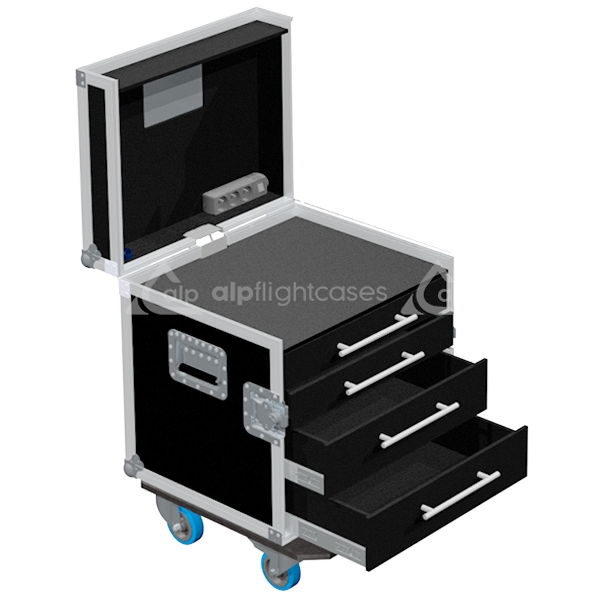 ALP FLIGHT CASES TOOL CASE 10U 4x DRAWERS PRO
