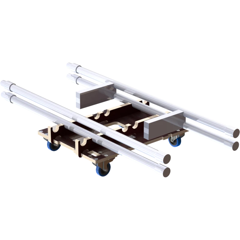 ALP FLIGHT CASES DOLLY STRUCTURE SPACER 2X QTKFT500