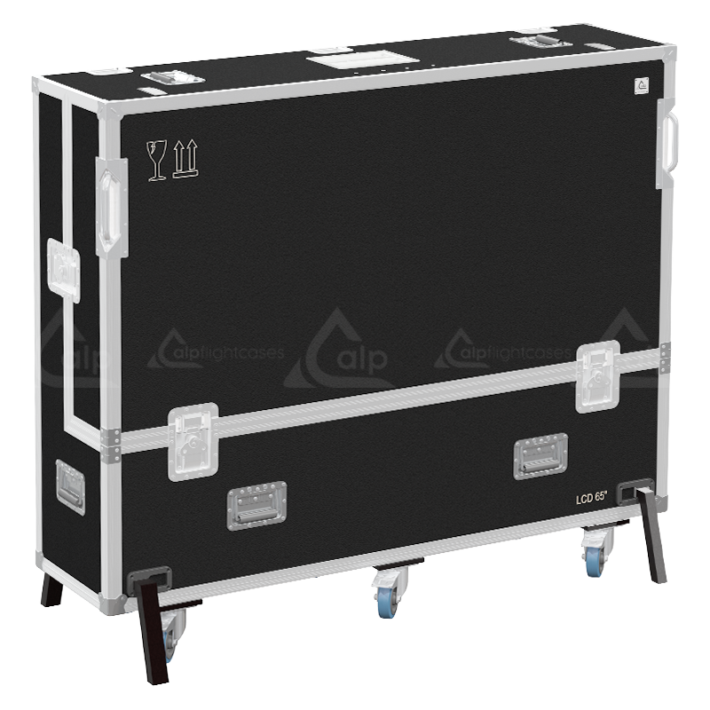 <tc><transcy>ALP FLIGHT CASES 1x LCD ÉLÉVATEUR 55" - 65" AVEC MOTEUR - ROULETTES</transcy></tc>