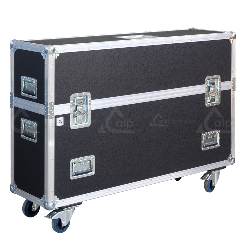 Flight Case PRO 1x DISPLAY ADJUSTABLE 32"- 46" - WHEELS