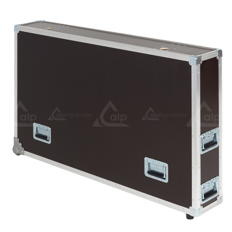 Flight Case SPEEDY-BOX 1X DISPLAY ADJUSTABLE 32"-46" - WHEELS