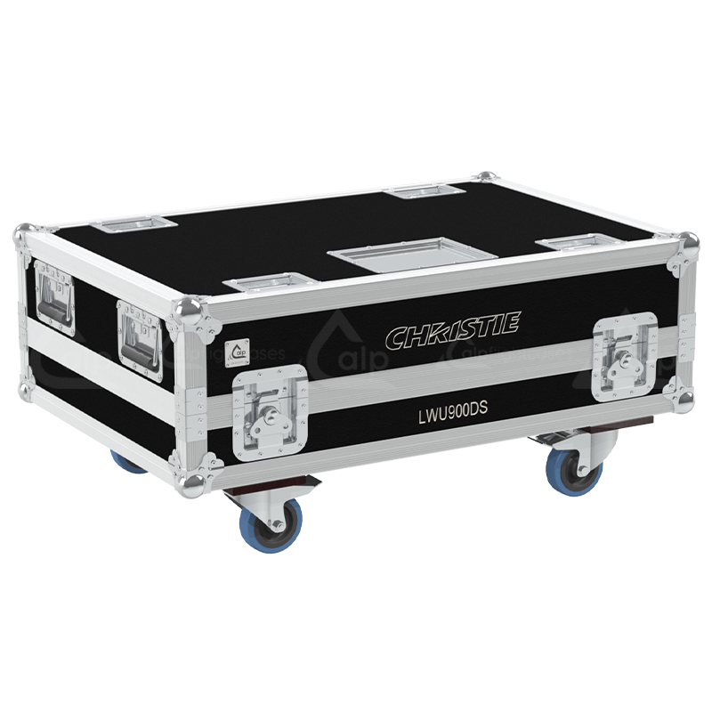 ALP FLIGHT CASES VIDEO PROJECTOR CHRISTIE LWU900-DS V2 - WHEELS