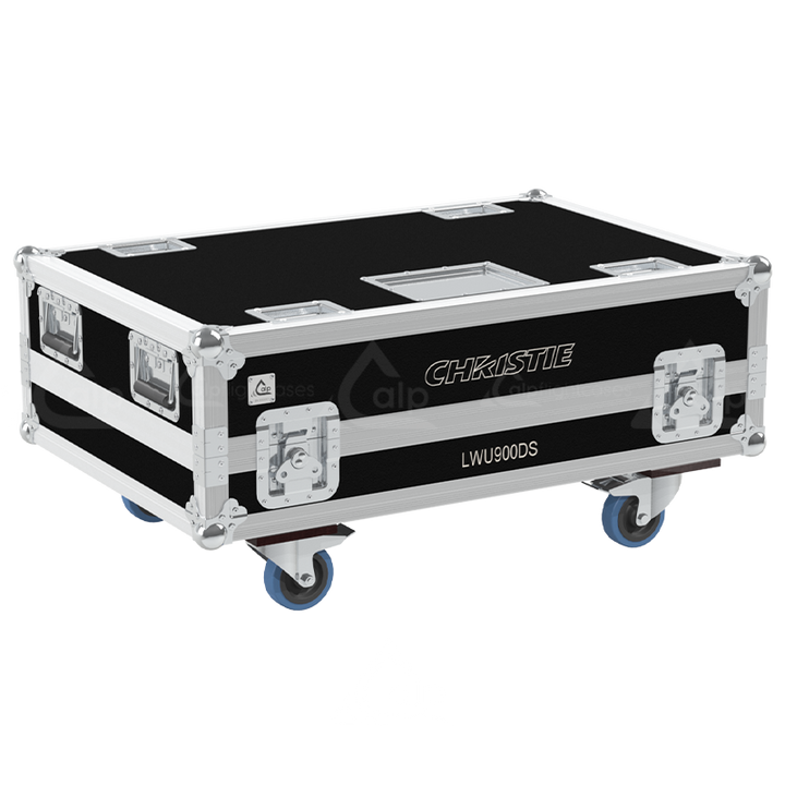 ALP FLIGHT CASES VIDEO PROJECTOR CHRISTIE LWU900-DS V2 - WHEELS