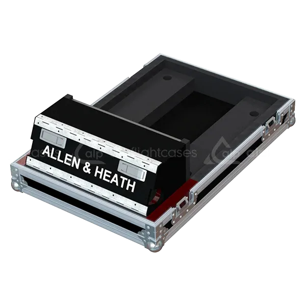 ALLEN & HEATH SQ 5 + DOG HOUSE BACK LATERAL SIDE VIEW FLIGHT CASE FOAM