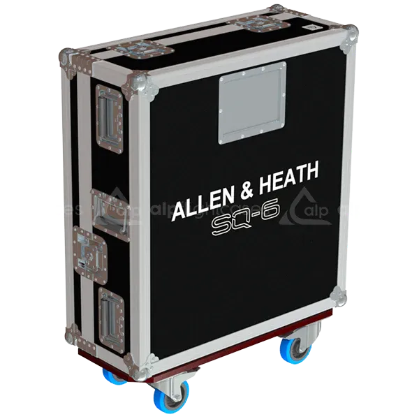 ALLEN & HEATH SQ 6 SERIE III - WHEELS LATERAL SIDE VIEW FLIGHT CASE