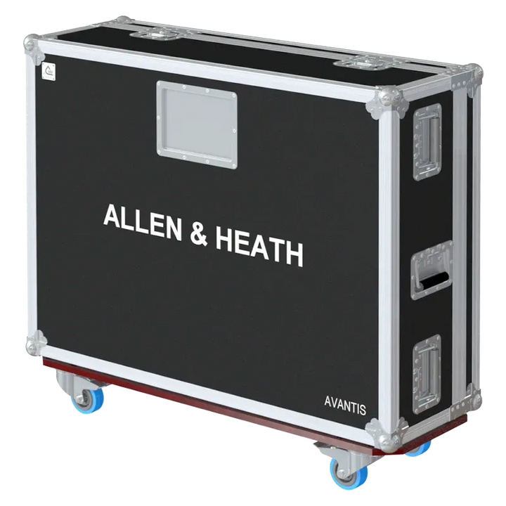 ALLEN & HEATH AVANTIS SERIE II - V2 - WHEELS LATERAL SIDE VIEW FLIGHT CASE