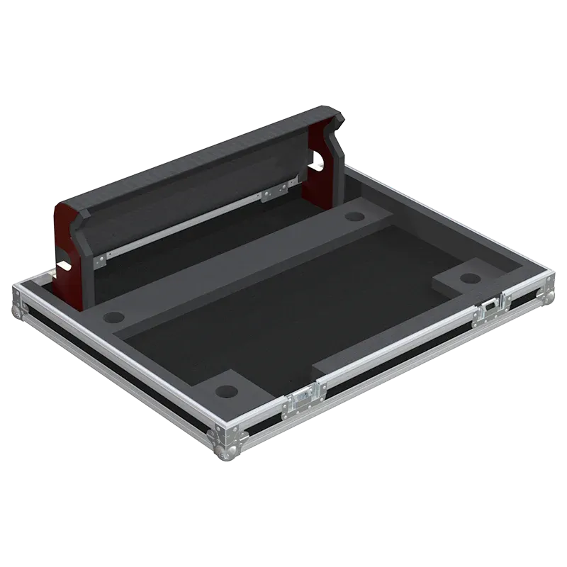 ALLEN & HEATH AVANTIS SERIE II - V2 - WHEELS INSIDE FOAM LATERAL SIDE VIEW FLIGHT CASE