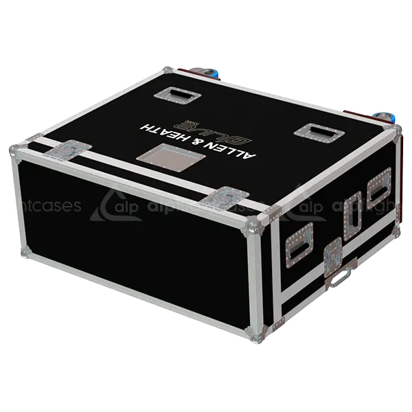 ALLEN & HEATH DLIVE S5000 + DOG HOUSE - WHEELS TOP LATERAL VIEW FLIGHT CASE