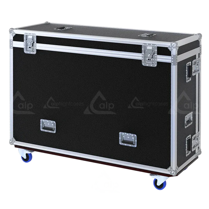 Allen & Heath dLive S7000 Case with Doghouse and Wheels Flight case closed side view