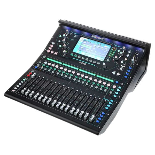 Standalone view of the Allen & Heath SQ 5 digital mixing console, representing the audio equipment protected by ALP Bags.