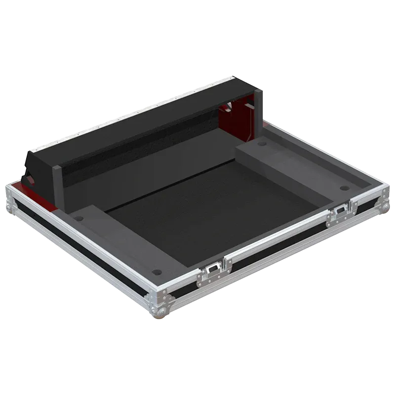 Allen & Heath SQ-7 Series III Case with Doghouse and Wheels open flight case inside view