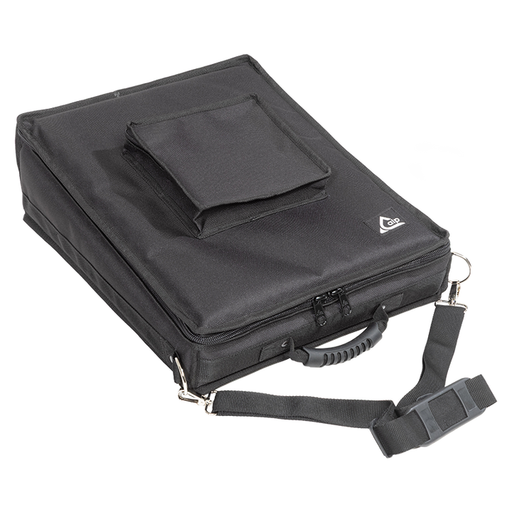 Front view of the ALP Bags professional protective transport bag in 1500D Cordura for the Allen & Heath ZED-14 mixing console