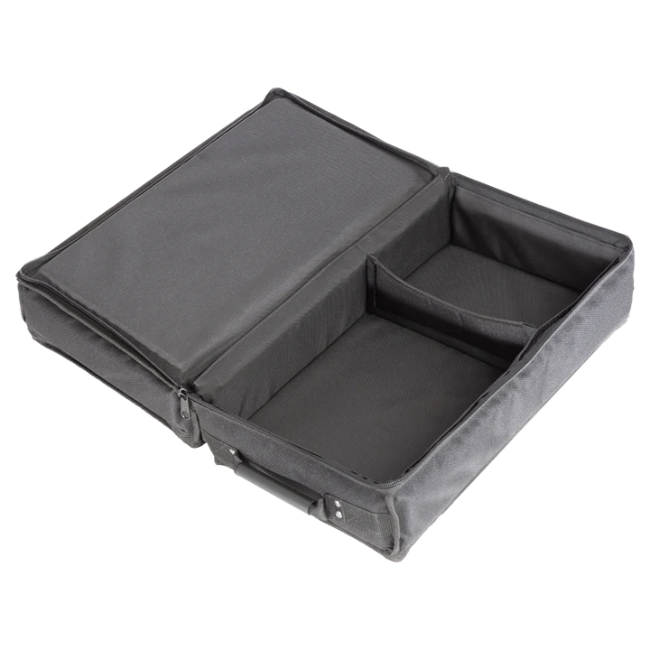 Top open view of the ALP Bag for 8x LED Bars Octo2 showing the internal organization for LED bar transport