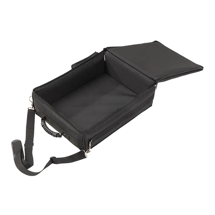 Open empty view of the ALP Bag for AlphaTheta CDJ-1500X showing the 2 x 11mm foam and Platex 3mm protective structure