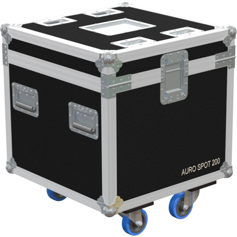 Rear view of the ALP Bag for 2x Cameo AURO SPOT 200 showing reinforced stitching and protective soft case construction

