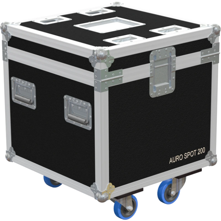 Rear view of the ALP Bag for 2x Cameo AURO SPOT 200 showing reinforced stitching and protective soft case construction
