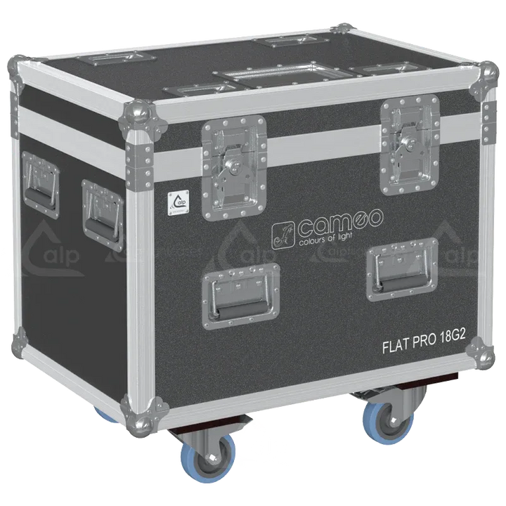 Front right view of the ALP Bag for 4x Cameo FLAT PRO 18 G2 featuring padded protection, reinforced handles and durable fabric construction
